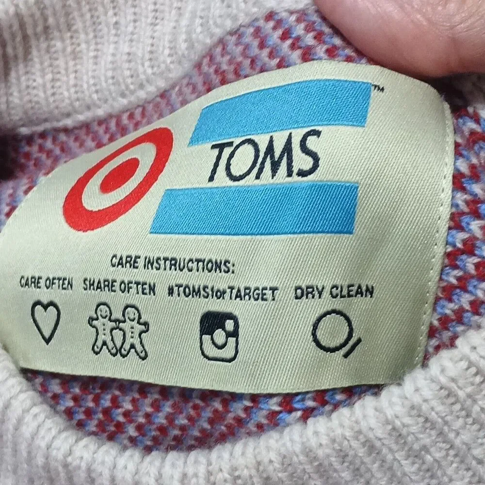 TOMS for Target 2-Headed Wool Ugly Christmas Holiday Sweater One‎ Size